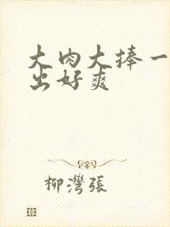 大肉大捧一进一出好爽封面