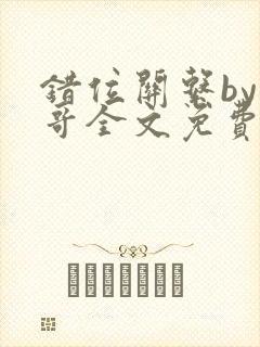 错位关系by东哥全文免费阅读