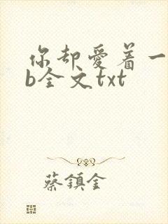 你却爱着一个sb全文txt