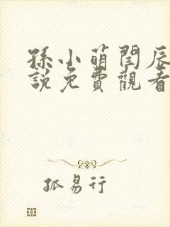 孙小萌闫辰的小说免费观看