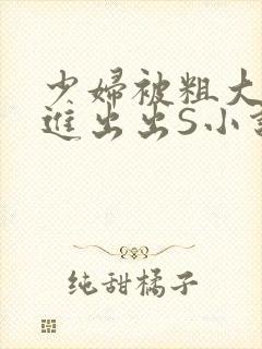 少妇被粗大猛进进出出S小说