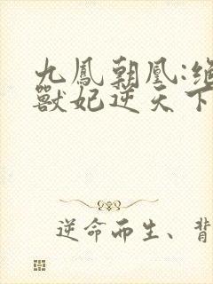 九凤朝凰:绝色兽妃逆天下