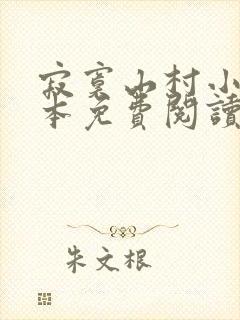 寂寞山村小说全本免费阅读