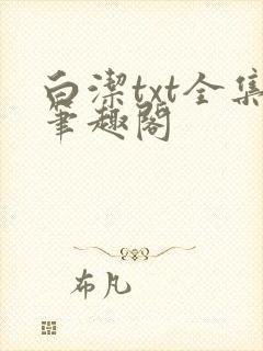 白洁txt全集笔趣阁