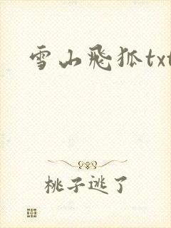 雪山飞狐txt