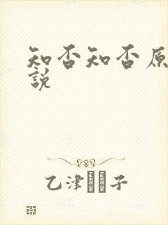 知否知否原著小说