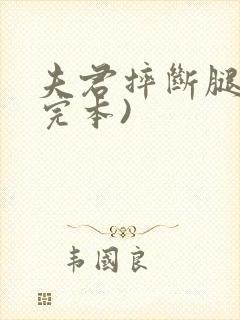 夫君摔断腿后(完本)