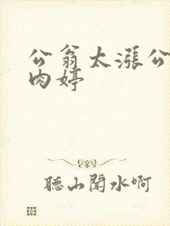公翁太涨公欲息肉婷