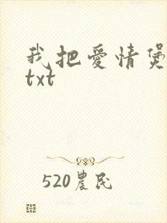 我把爱情煲成汤txt