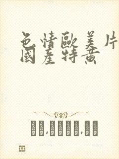 色情欧美片午夜国产特黄