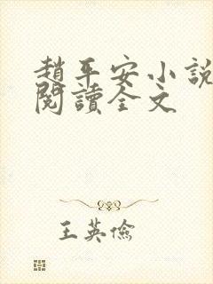 赵平安小说免费阅读全文