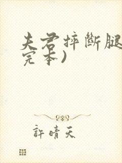 夫君摔断腿后(完本)