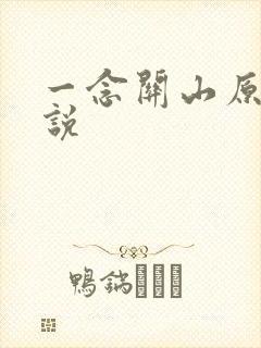 一念关山原著小说