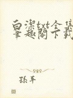 白洁txt全集笔趣阁下载