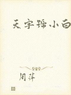天字号小白脸
