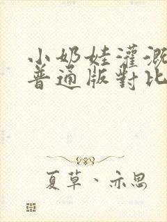 小奶娃灌溉记与普通版对比