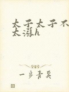 太子太子不要了太涨h封面