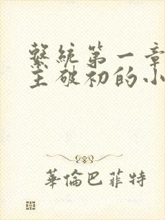 系统第一章给宿主破初的小说