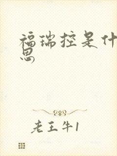 福瑞控是什么意思