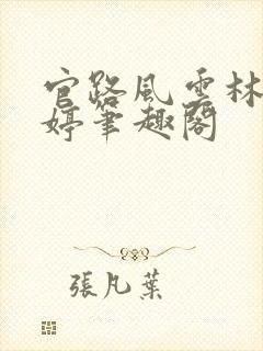 官路风云林海姜婷笔趣阁封面