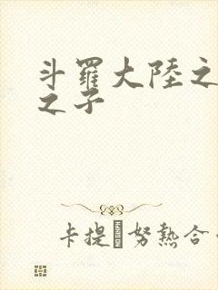 斗罗大陆之七怪之子封面