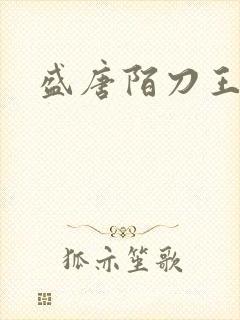 盛唐陌刀王封面