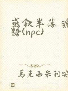 燕钗半落 琥珀糖(npc)