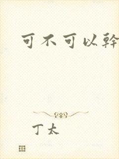 可不可以干湿你