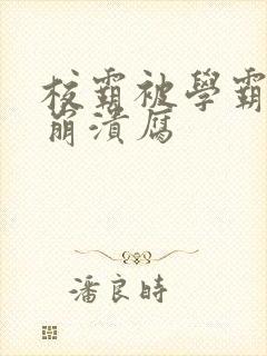 校霸被学霸玩到崩溃腐