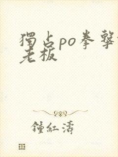 独占po拳击馆老板