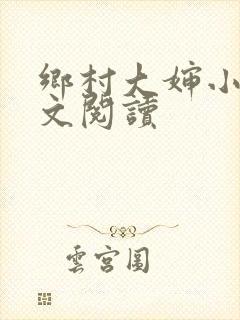 乡村大婶小说全文阅读