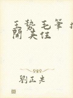 玉势 毛笔 撑开 夹住