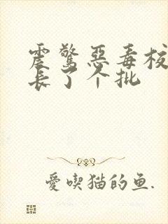 震惊恶毒校霸竟长了个批