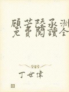 《顾芒陆承洲小说免费阅读全文免费阅读下载》小说封面