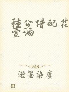 种公借配花间一壶酒