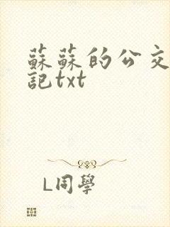 苏苏的公交车日记txt