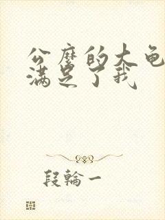 公么的大龟强大满足了我