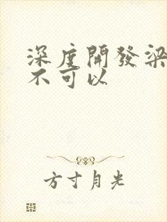 深度开发梁医生不可以