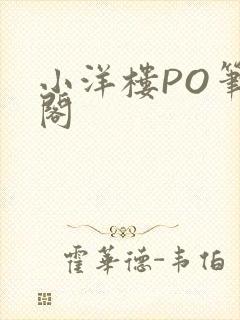 小洋楼PO笔趣阁