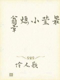 翁熄小莹最新节章