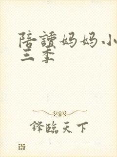 陪读妈妈小说第三季