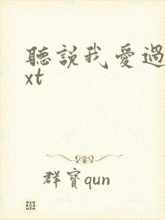 听说我爱过你txt