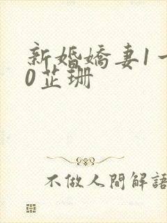 新婚娇妻1一40芷珊