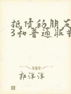 抵债的朋友麦子3和普通版对比