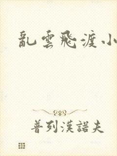 乱云飞渡小说封面