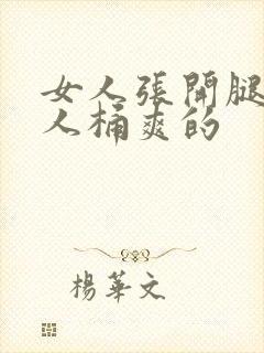 女人张开腿让男人桶爽的