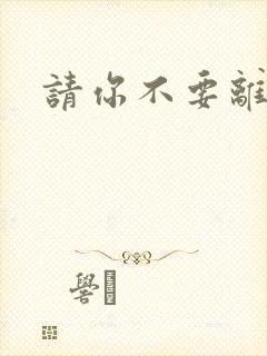 请你不要离开我