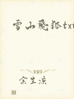 雪山飞狐txt