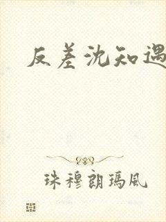 反差沈知遇晏应