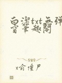 白洁txt无弹窗笔趣阁